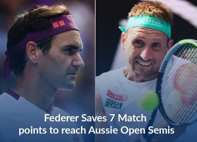 Federer Saves 7 Match-Points to Reach Aussie Open Semi-final