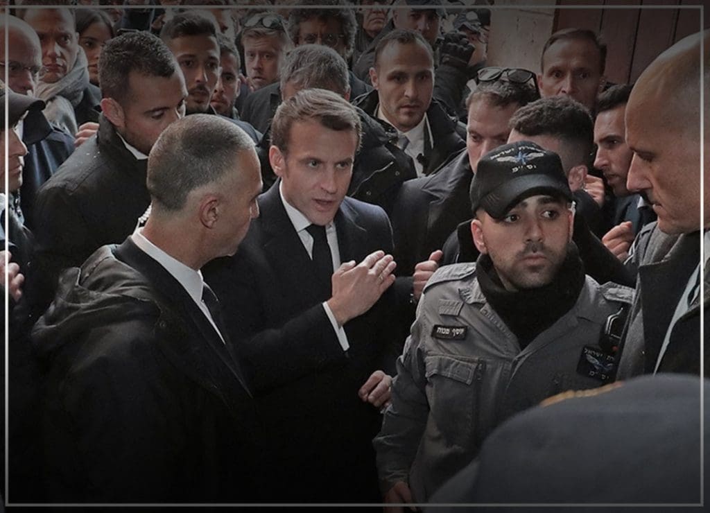 Macron confronts Israeli Security Officials in Jerusalem
