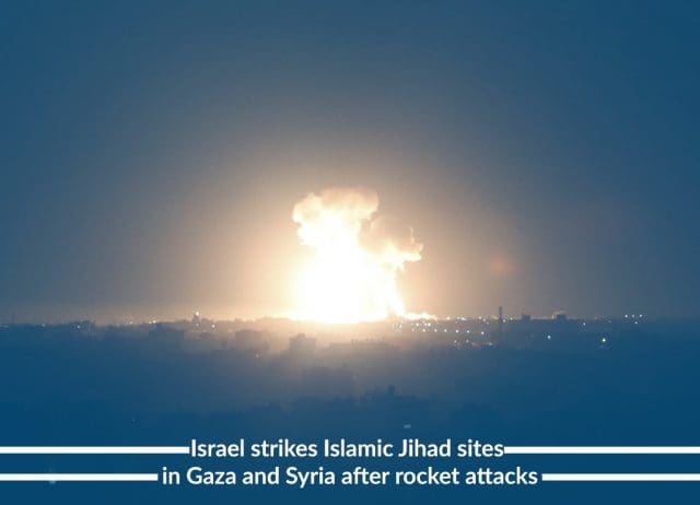 Israel says it hit the Islamic Jihad Targets in Gaza and Syria