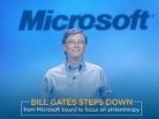 MS Co-Founder, Bill Gates Leaves Company's Board to Pursue Philanthropic Activities