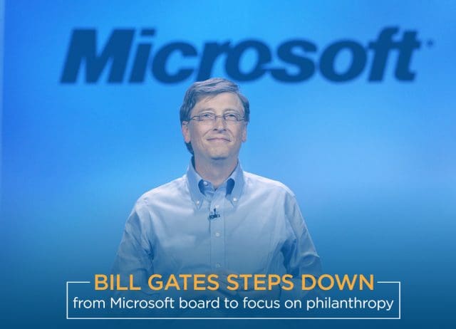 Bill Gates Steps Down from MS Board