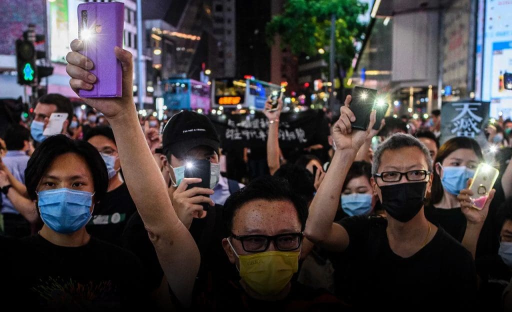 First protests erupt in Hong Kong after passing of the controversial law