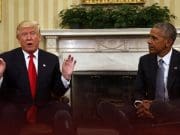 Former and current Presidents Obama and Trump exchange blows
