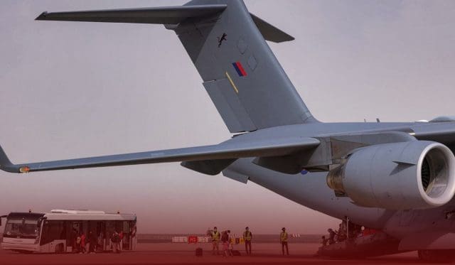 First Afghan Evacuees Flight Reached at Ramstein Air Base, Germany