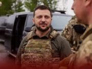 Ukraine President Officially Visits Troops in Kharkiv