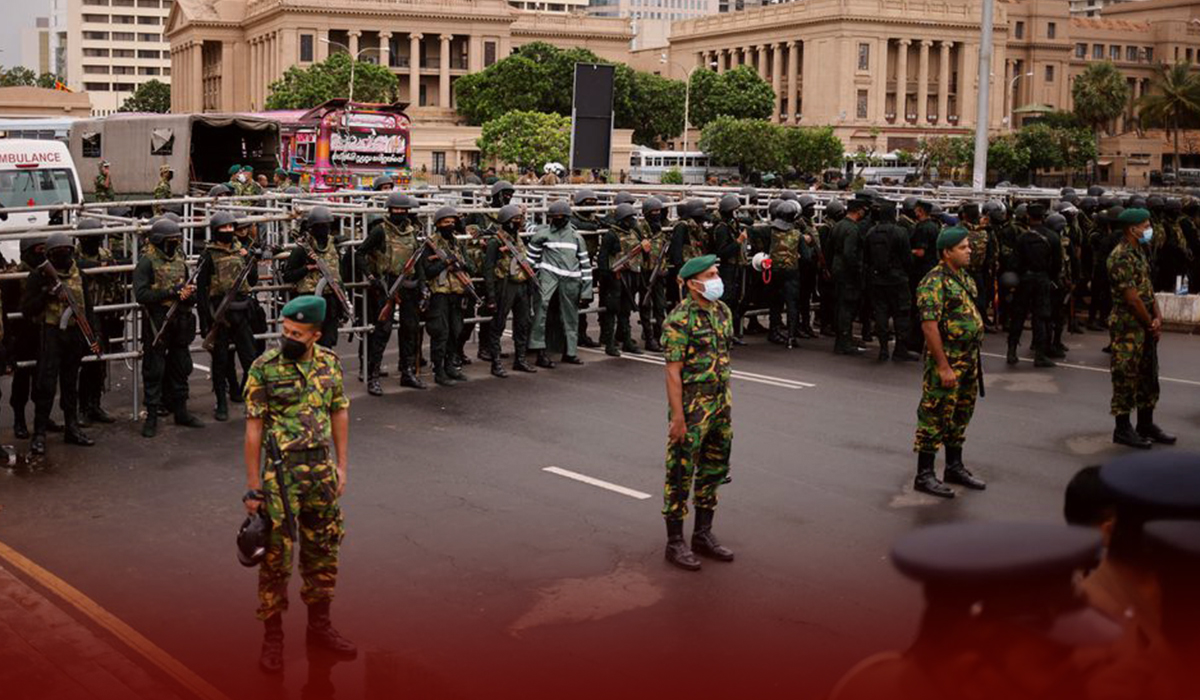 Sri Lankan Forces Stormed the Anti-government Protest Camp