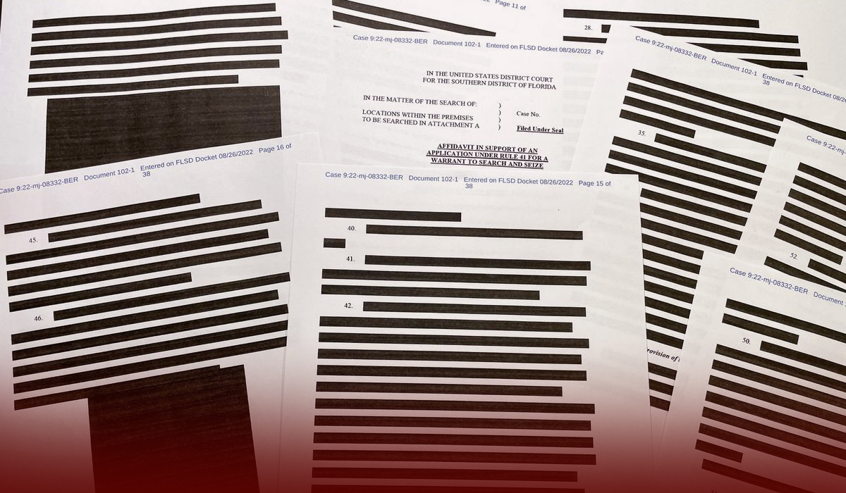 Justice Department Releases Donald Trump Search Affidavit