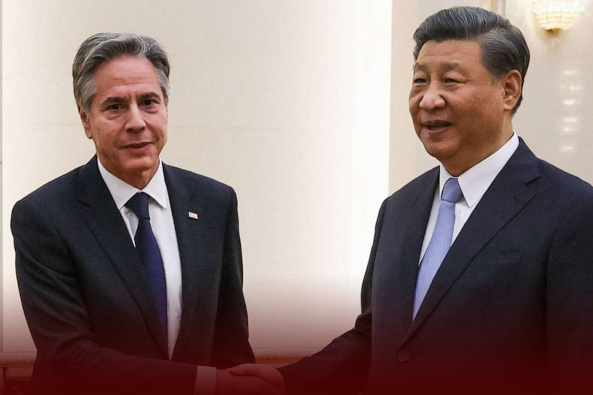 Blinken Holds Talks with His Chinese Counterpart