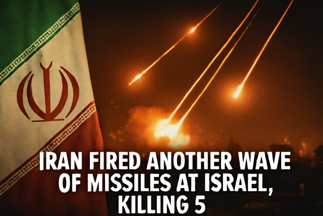 Iran Missile Attacks on Israel Killed 5, Triggering Sirens