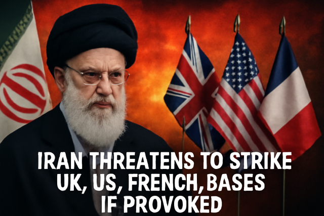 Iran Threatens to Target American, British and French Military Bases